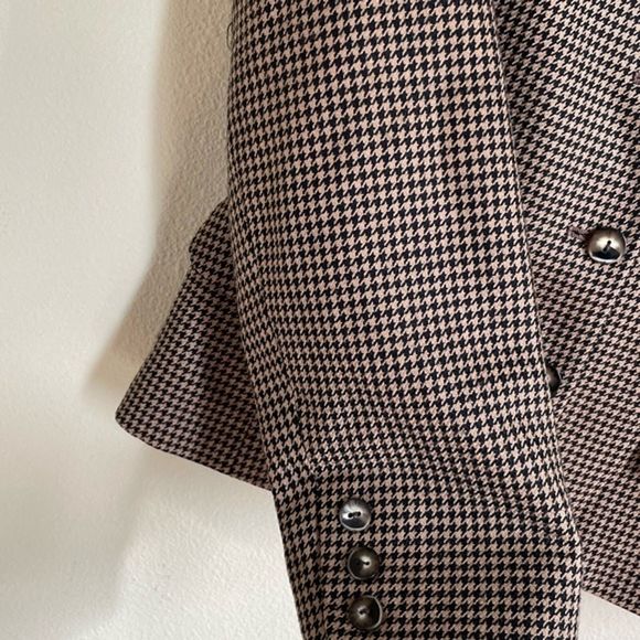 Vintage Liz Claiborne Collection Womens Size 10 Houndstooth Wool Blazer/Jacket - Picture 10 of 16